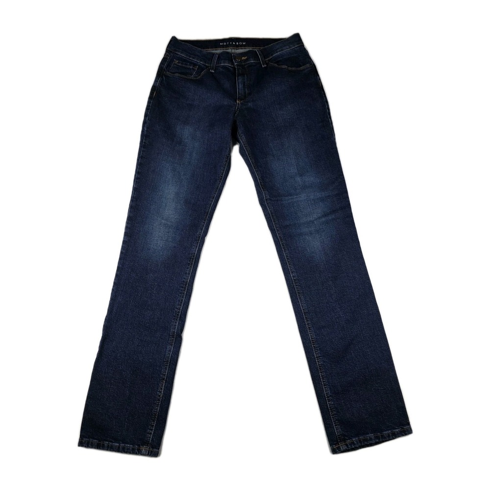Mott & Bow Jeans Womens Size 29x32 Boyfriend Fit Dark Wash Blue Denim Pants - Picture 2 of 11